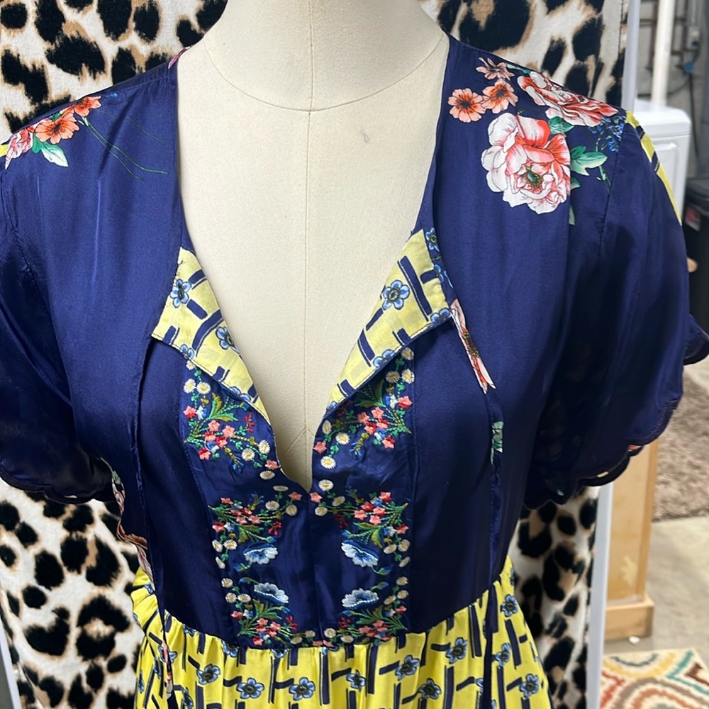 JOHNNY WAS silk dress